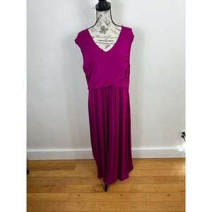 Vintage Plus Size Spence Pink sleeveless Maxi Dress